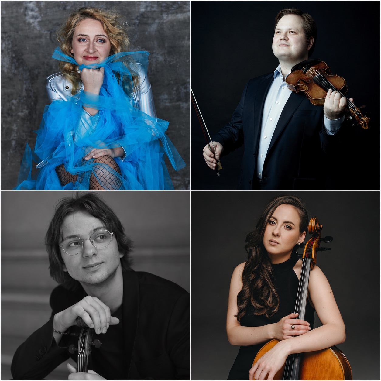 Kammermusikabend mit{{br}} Olga Shkrygunowa - Klavier{{br}} Daniel Austrich, Violine{{br}} Jakow Pawlenko - Violine{{br}} Susanne Szambelan, cello